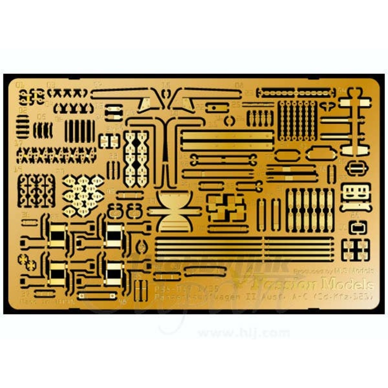 1/35 Pz.Kpfw.II A/B/C Photo-Etched Parts Set (for Tamiya)