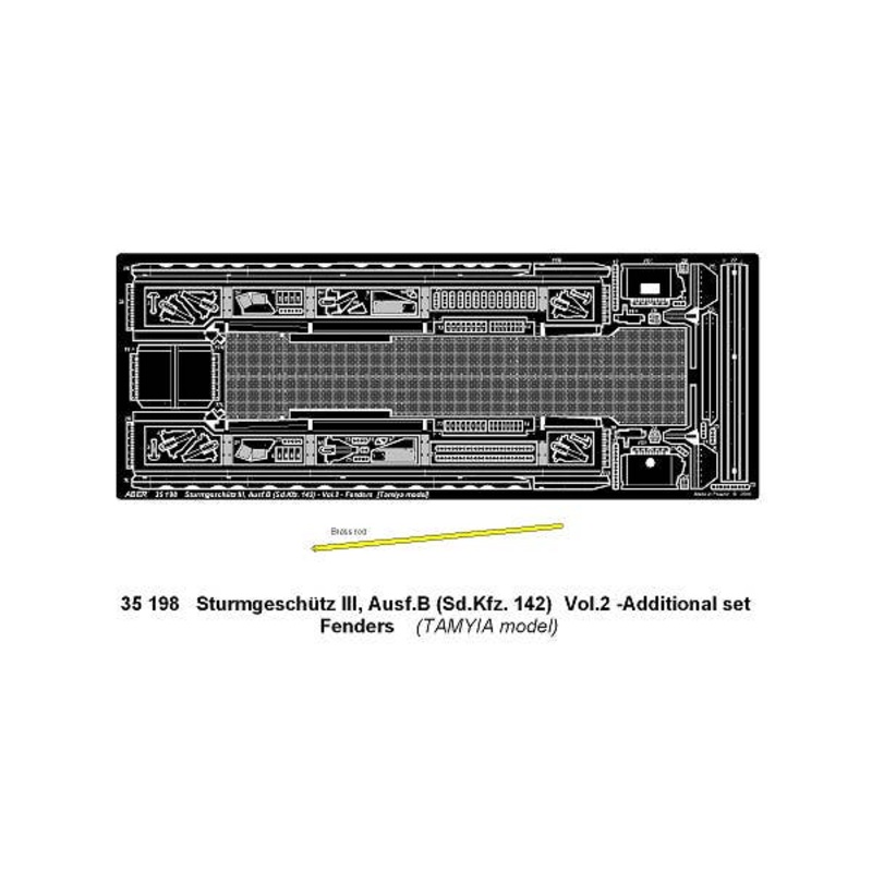 1/35 Sturmgeschutz III Ausf B Vol.2 Fenders (for Tamiya)