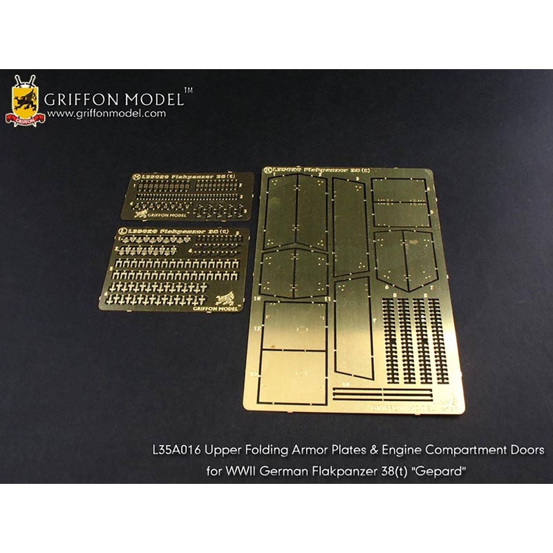 1/35 WW.II German Armor Sd.Kfz.140 Gepard Kit Armor Plate Parts Set