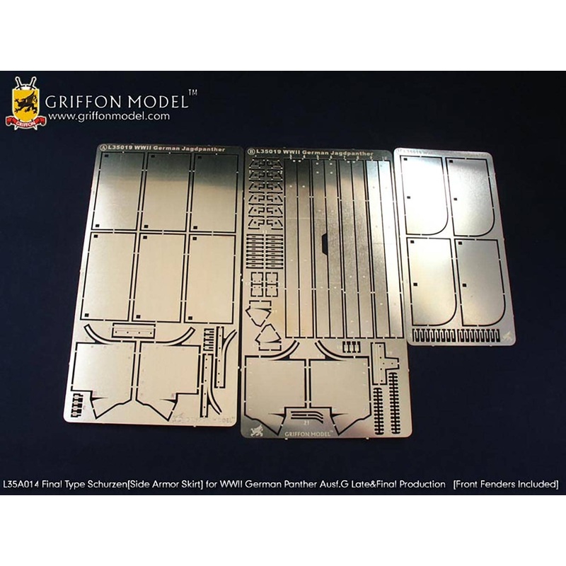 1/35 WW.II German Panther G Type Late Type / Final Production Type Kit Body Side Increased Armor Plate Schulzen Parts Set