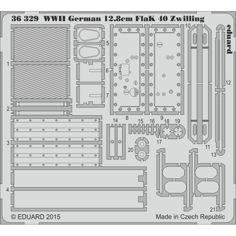 1/35 WWII German 12.8cm Flak 40 Zwilling (Takom)