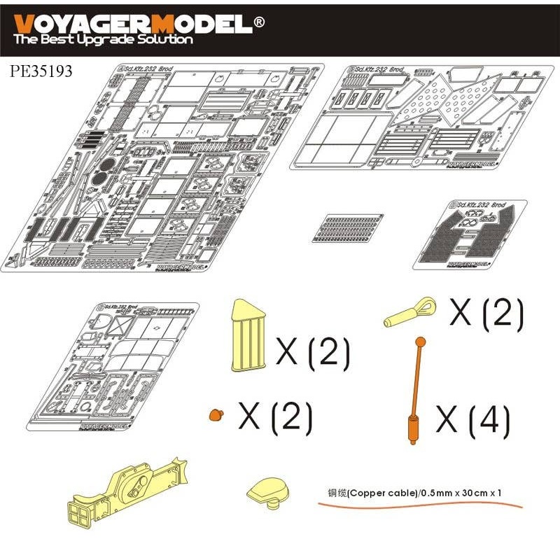 1/35 WWII German Sd.Kfz.232 8 ROD Early Version (for Tamiya)
