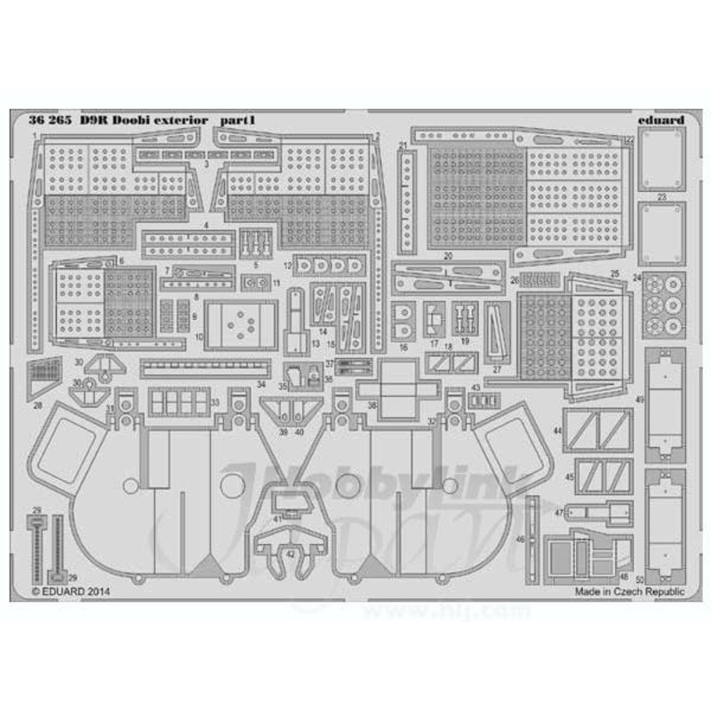 1/35 Armor Bulldozer D9R Doobi Exterior Parts Set (for Meng)