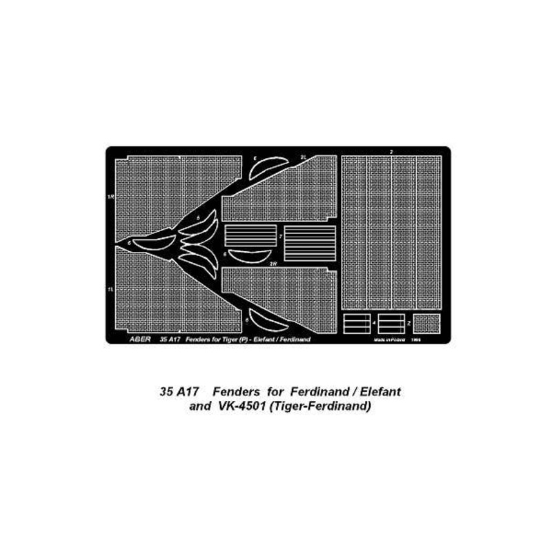 1/35 Fenders for Ferdinand/Elefant, VK-4501