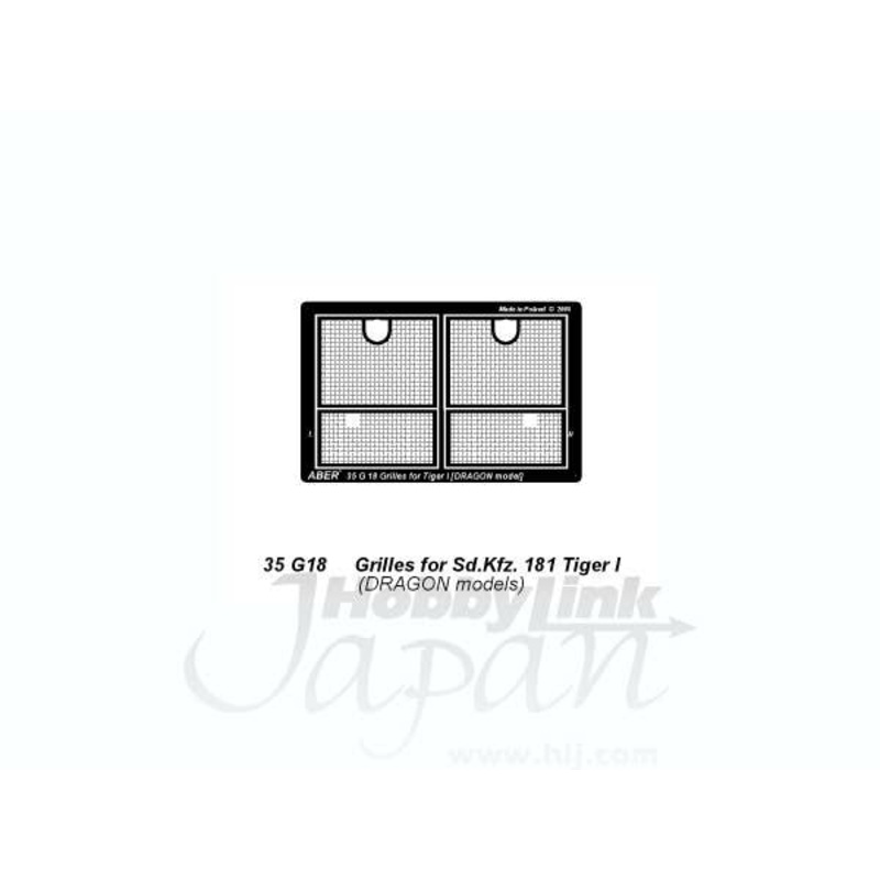 1/35 Grilles for Sd.Kfz. 181 Tiger I (for Dragon)