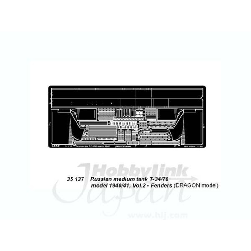 1/35 Russian Med. Tank T-34/76 Model 1940 Vol.2: Fenders (for Dragon)