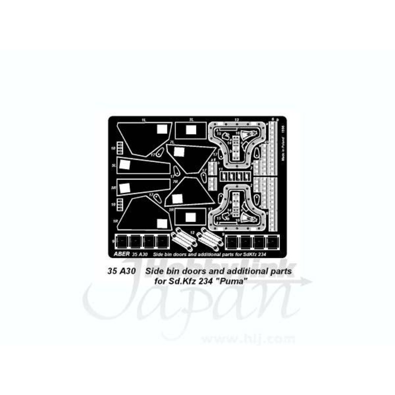 1/35 Side Bin Doors & Additional Parts for Sd.Kfz. 234 "Puma"