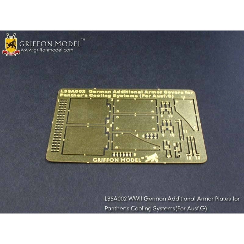 1/35 WW.II German Army V Panther G Kit / Additional Armor Set For Cooling System