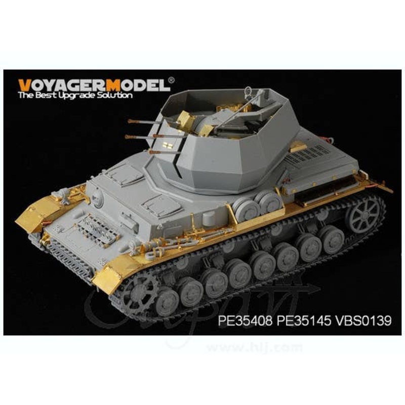 1/35 WWII German Panzer IV Ausf G 20mm Flakpanzer IV Wirbelwind PE Parts (for Dragon)