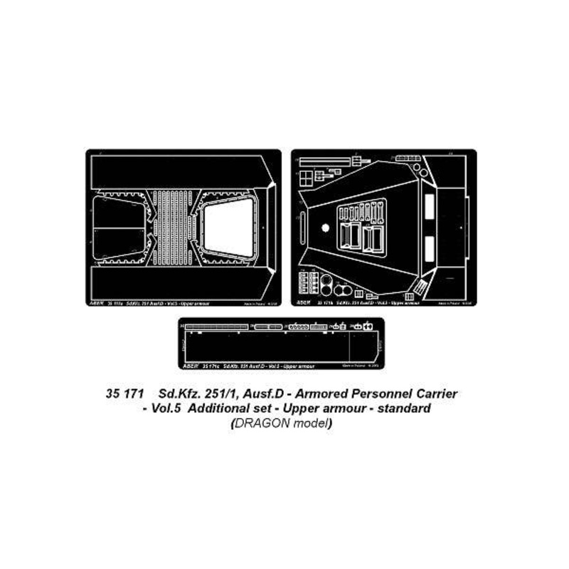 Sd.Kfz. 251/1 Ausf D Vol.5 Upper Armour Standard (for Dragon)