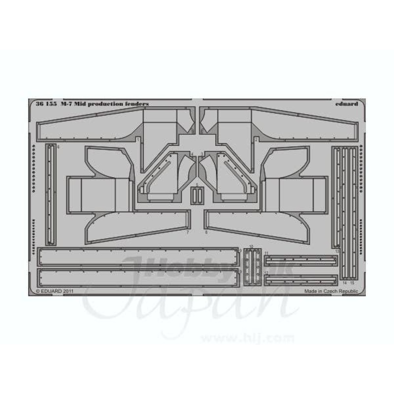 1/35 M-7 Mid Production Fenders (for Dragon)