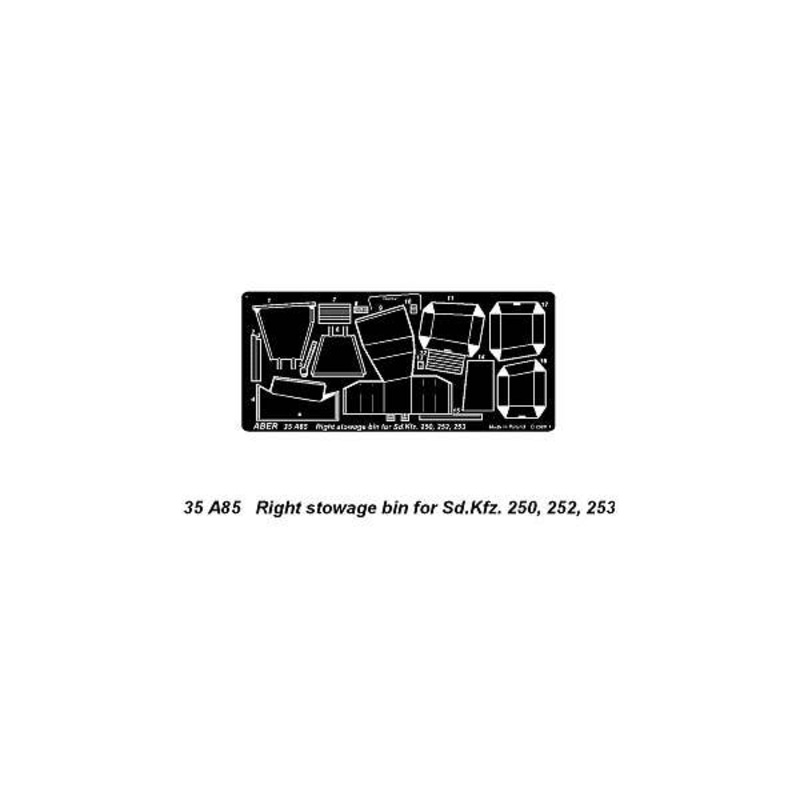 1/35 Right Stowage Bins for Sd.Kfz. 250, 252, 253