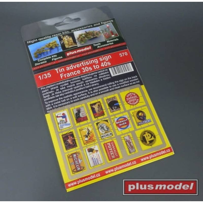 1/35 15 Types Of French Advertising Signboard Tin Type From The 1930S To 1940S (Printed Etching)