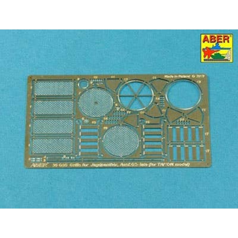 1/35 German Panther G model & Jagdpanther G2 Late Model Engine Grill (TAKOM)