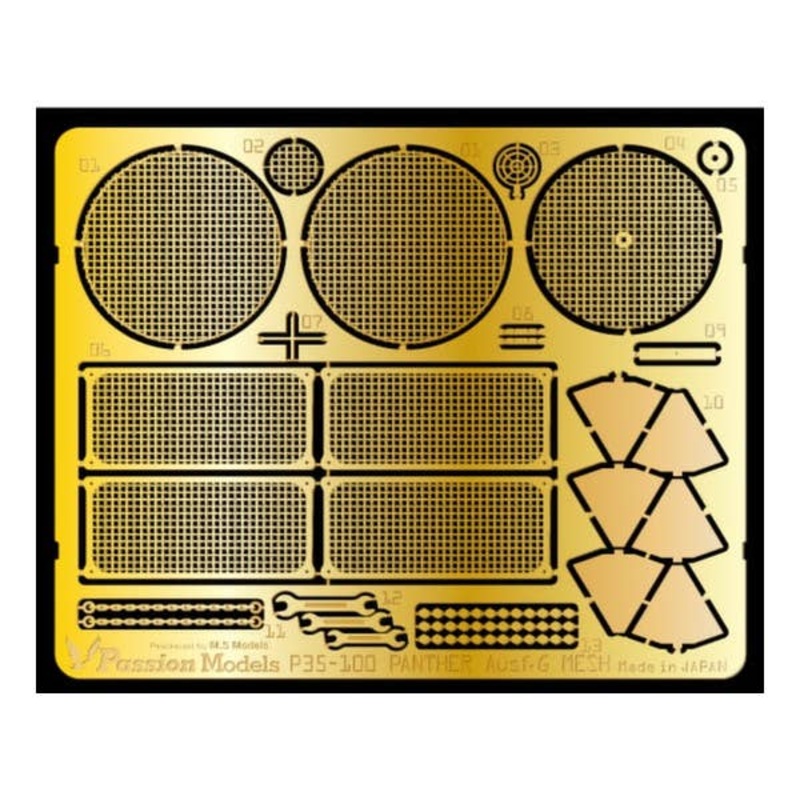 1/35 Panther Ausf.G PE Mesh Etching Set