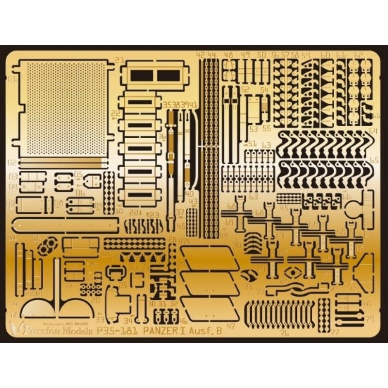 1/35 Panzer I Ausf. B Etching Set (for Tamiya MM35388)