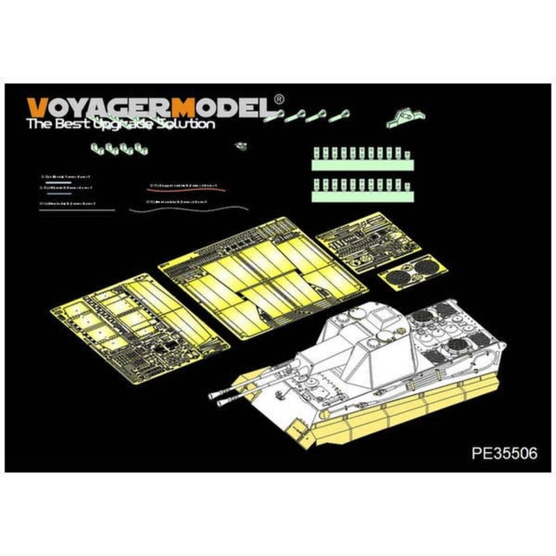 1/35 WWII German E-50 FlaKpanzer Detail Parts (For Trumpeter)