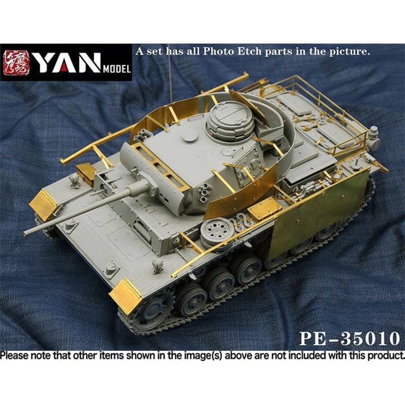 1/35 WWII German Panzer III M Tank PE set for Takom 8002