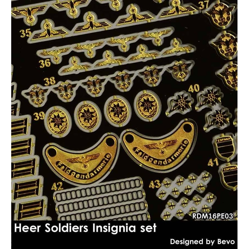 1/16 Heer Soldiers Insignia Set