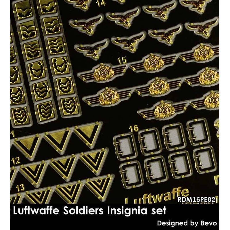 1/16 Luftwaffe Soldiers Insignia Set