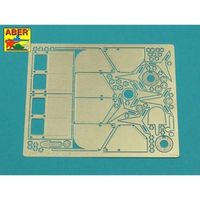 1/16 Tiger I, E Tunisia 501 abt. Tail Mud Flaps (For Tamiya)