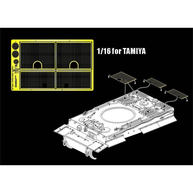 1/16 WWII German Tiger I Grill (for Tamiya)