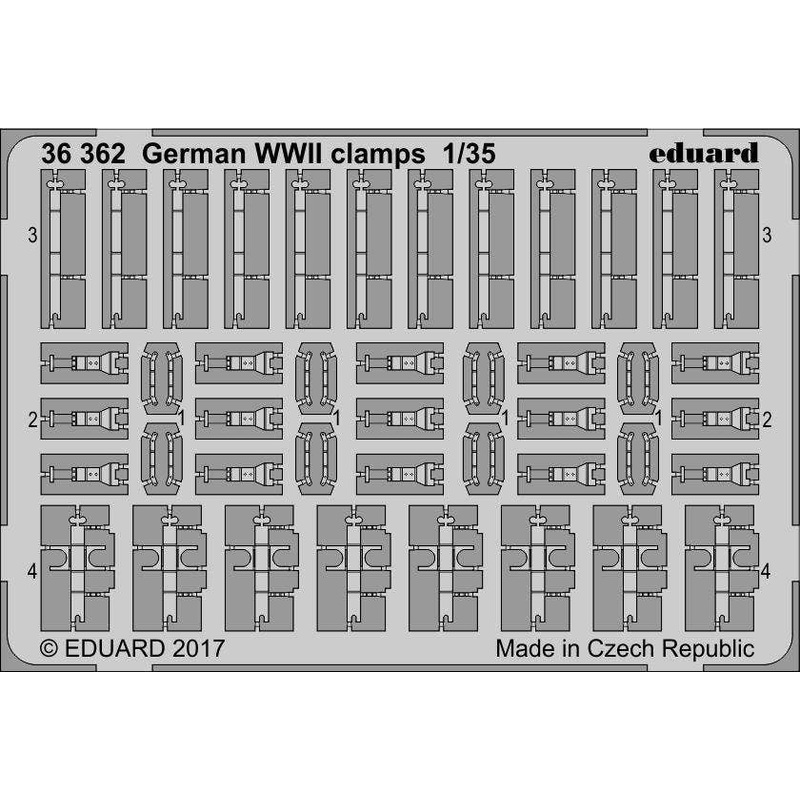 1/35 German WWII Clamps