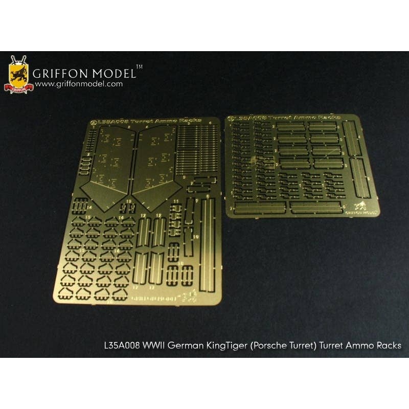 1/35 WW.II German King Tiger Porsche Turret Kit Turret Shell Rack Parts Set