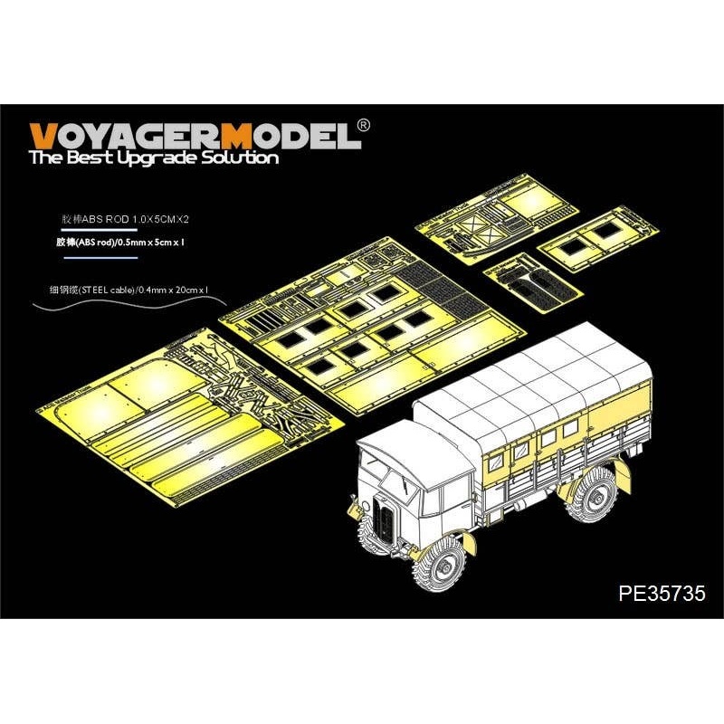 1/35 WWII British AEC Matador Truck Mid Ver. Photo-Etched Parts (For AFV CLUB)