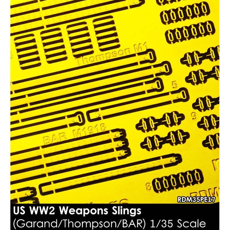 1/35 WWII US Small Arms Sling Set (for M1 Garand / BAR / M1A1 Thompson)