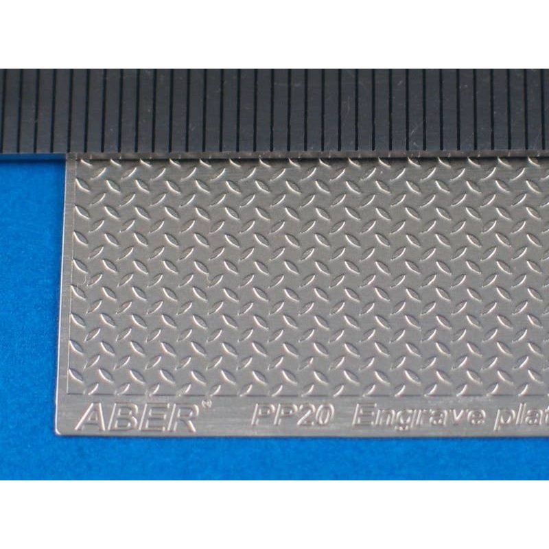 Engrave Plates No.20 (Modern Type 1x1 Strips, 1:24/25 Scale)