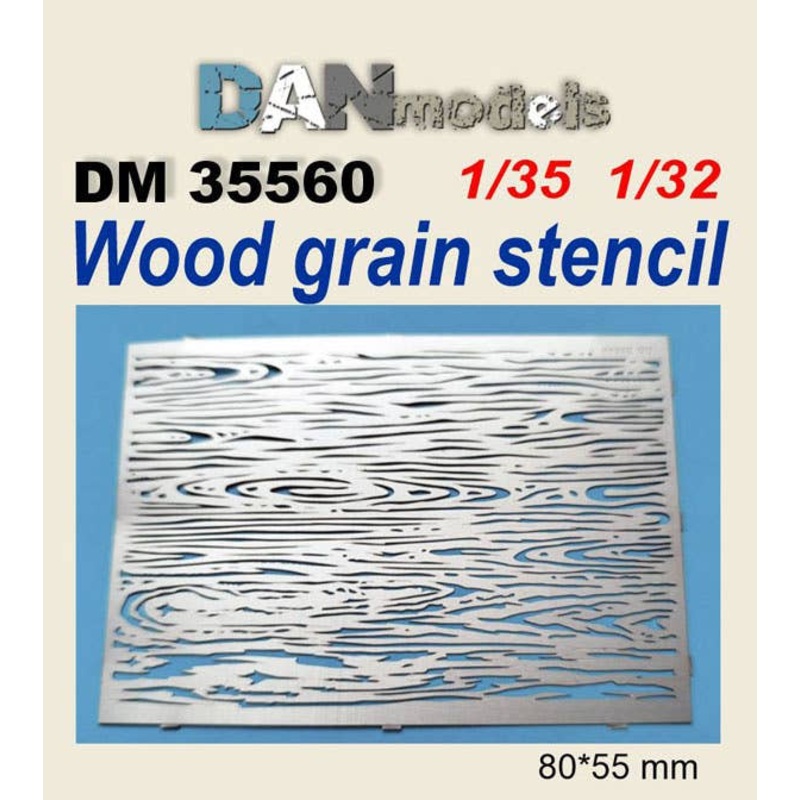 Wood grain stencil
