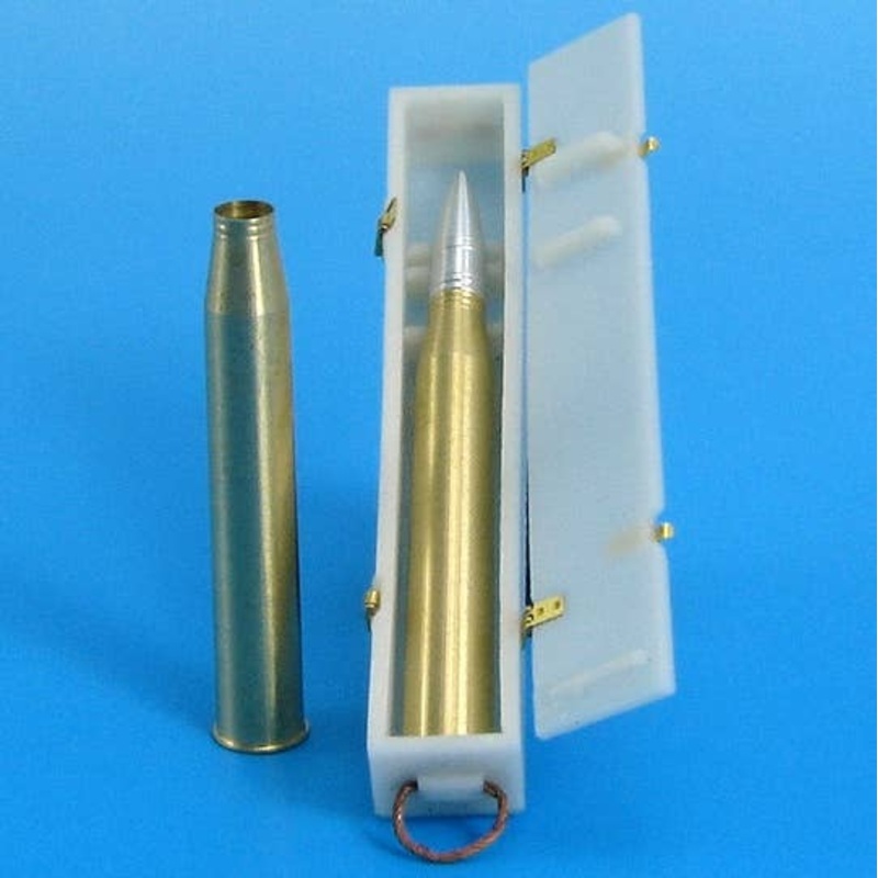1/35 8.8 cm Pzgr.Patr.40 / 43 Kw.K.43 APCR Shell, Ammunition Box Set (for Hornisse / Nashorn, TigerII, Jagdtiger, Elephant, Ferdinand)