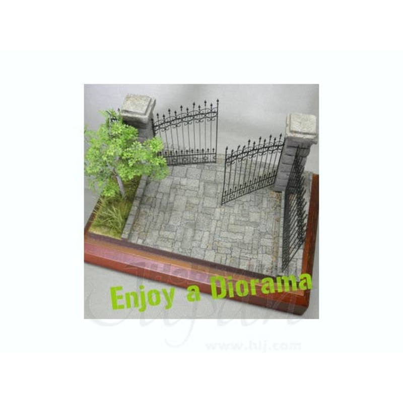 1/35 Iron Fence and Gate Paper Kit