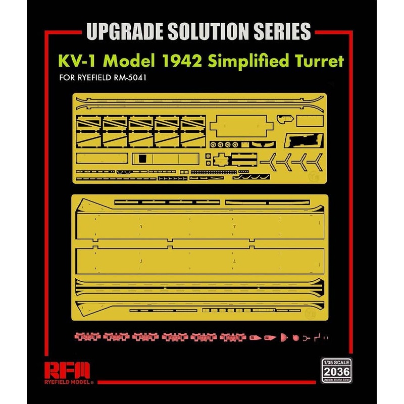 1/35 KV-1 Model 1942 Simplified Turret UPGRADE SOLUTION SERIES (for RFM5041)