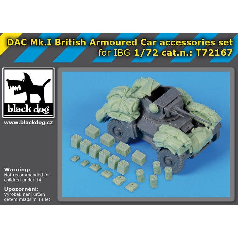 1/72 DAC Mk I British armoured car accessories set