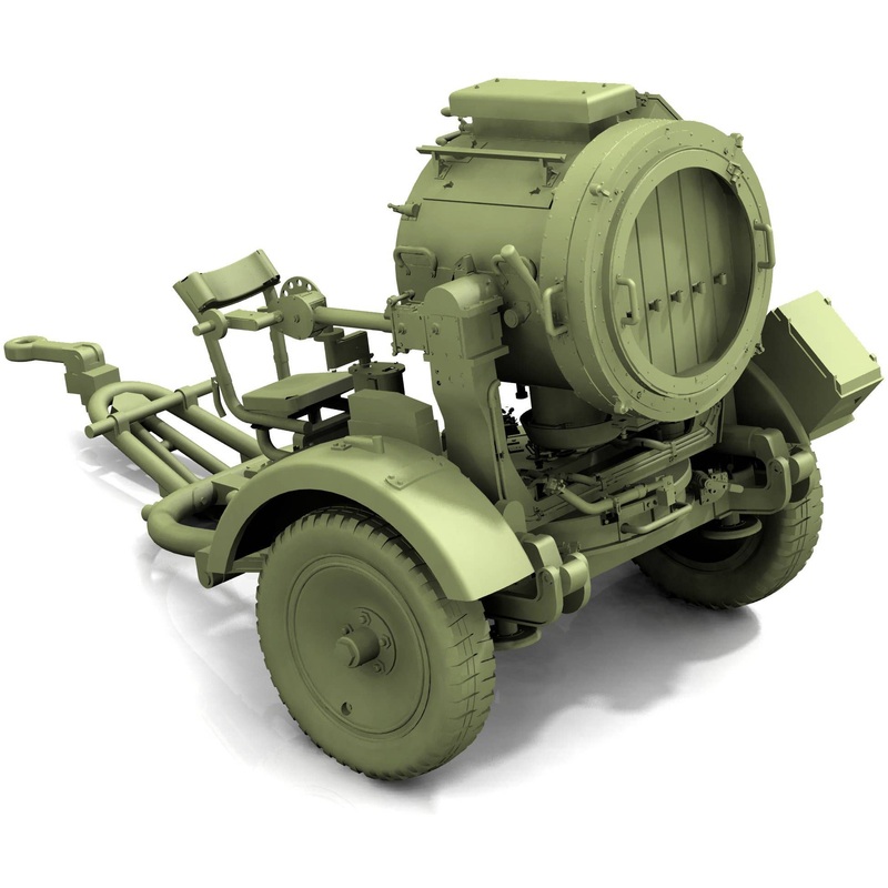 1/72 WWII German SW-36 60cm Searchlight with Sd.Ah.51