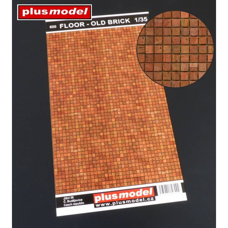 1/35 Floor- old brick 190 x 130mm