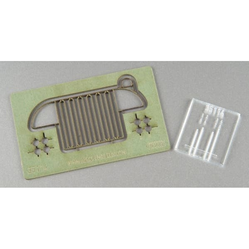 1/35 GMC CCKW 352/353 Front Grill With Blackout Light Frame (forTamiya)