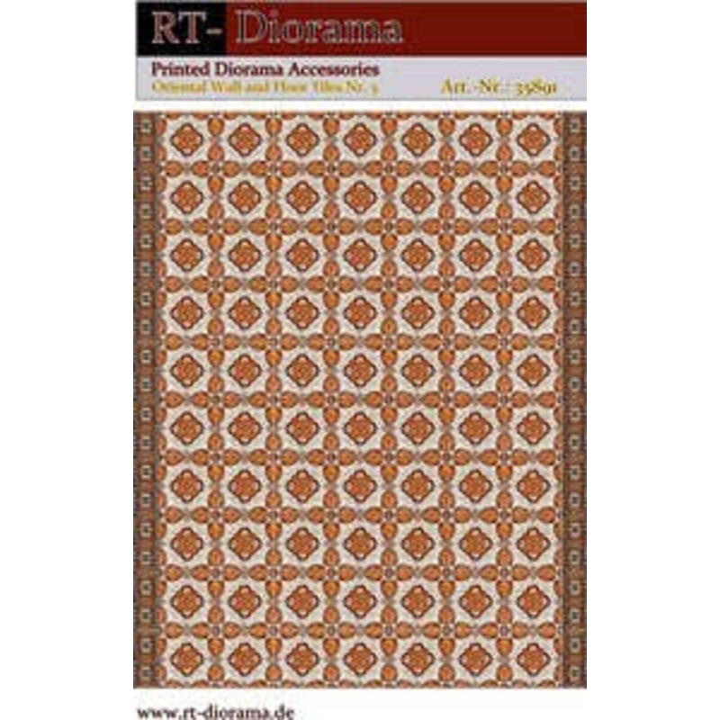 1/35 Printed Acc.: Oriental Wall and Floor Tiles No.5