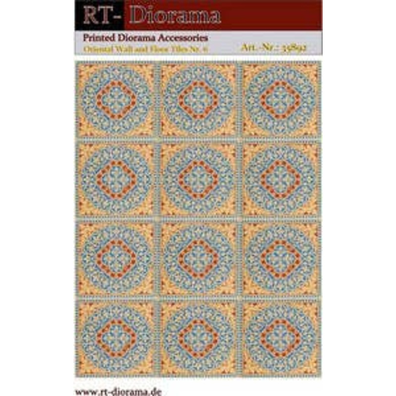 1/35 Printed Acc.: Oriental Wall and Floor Tiles No.6
