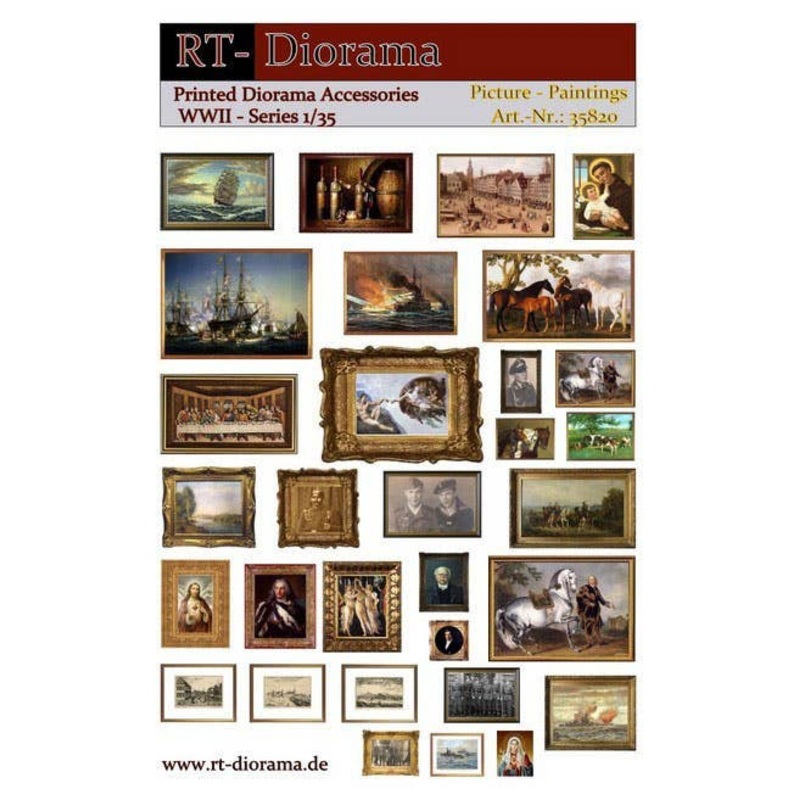 1/35 Printed Accesories: Pictures and Paintings