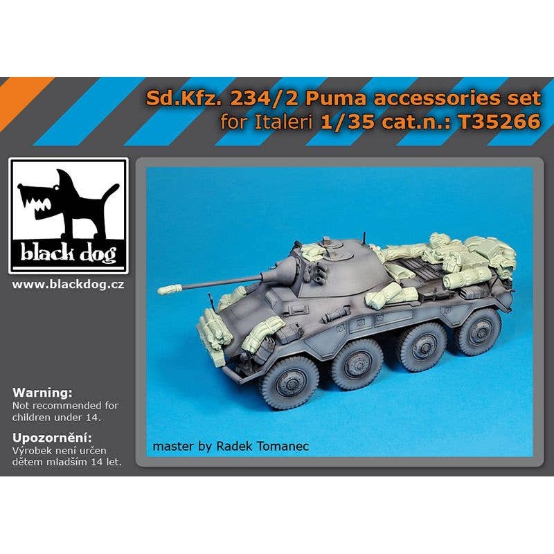 1/35 Sd Kfz 234/2 Puma accessories set