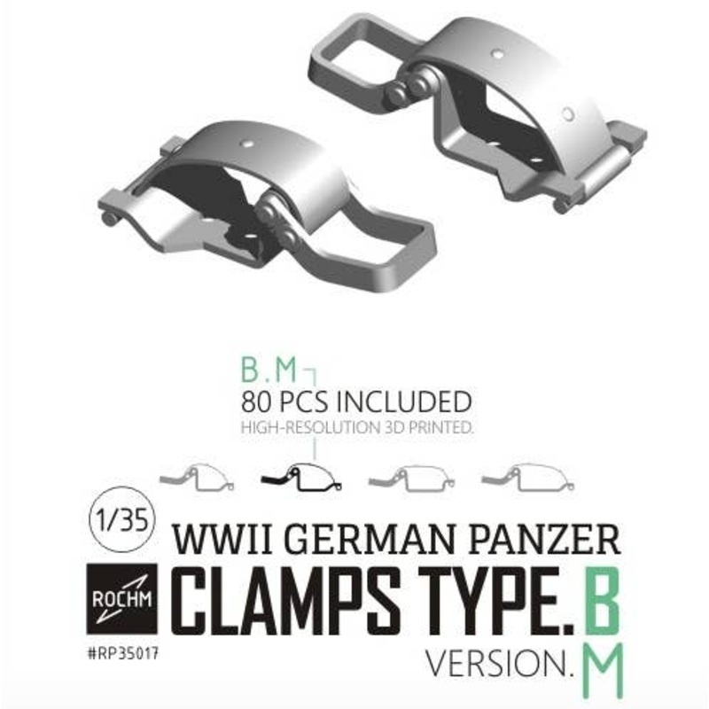 1/35 WW.II German Army Vehicle Clamp B Set (M 80pcs)
