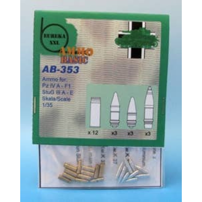 1/35 WWII Germany 7.5cm Kw.K.37 / Stu.K. Warhead / Shell Set
