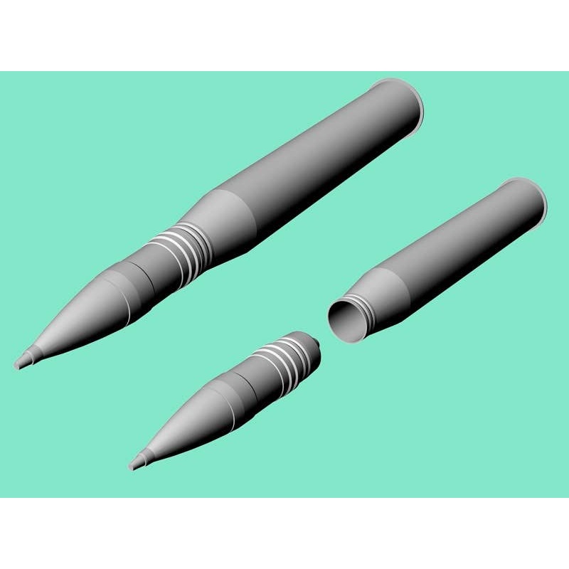 1/35 8.8 cm Gr.Patr.39 Hl Kw.K.43 HEAT Shell, Shell Case Set (For Hornisse / Nashorn, TigerII, Jagdpanther, Elephant, Ferdinand)