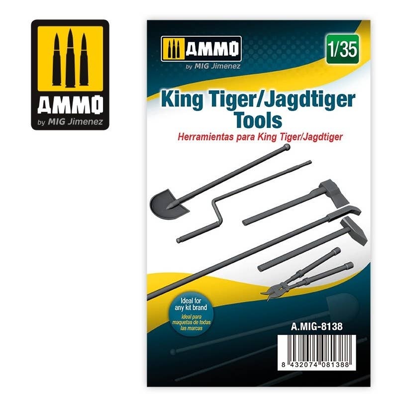 1/35 In-Vehicle Tool Set for King Tiger / Jagdtiger