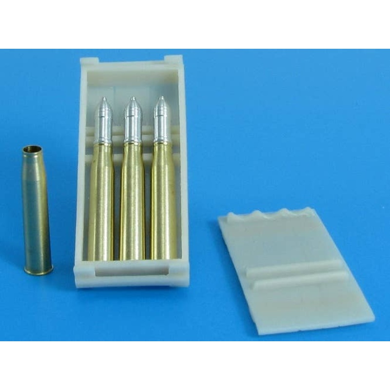 1/35 WWII Germany 7.5cm Gr.Patr.38Hl / B Kw.K.40 / Stu.K.40L / 43 & L / 48 Anti-tank Grenade Set for Guns with Wooden Box