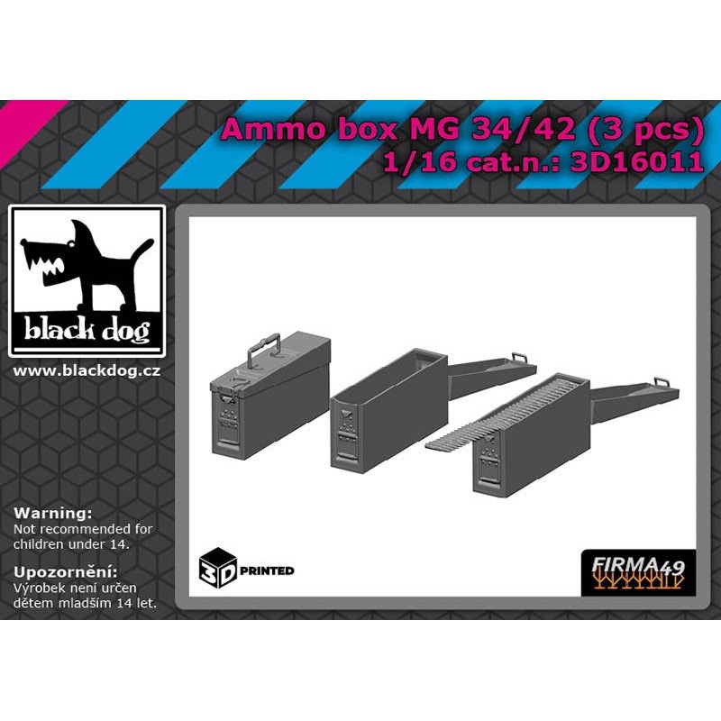 1/16 Ammo box M6 34/42   3 pcs