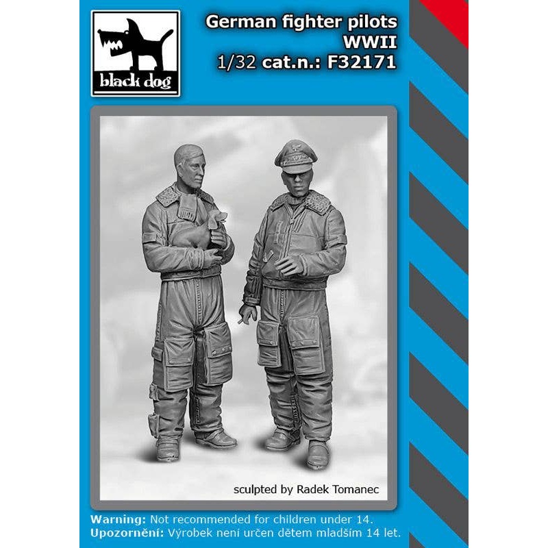 1/32 German fighter pilots  WW II Set